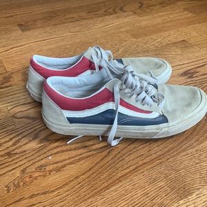 Vans red white and blue sneaker size 8mens